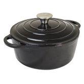 Zodiac Black Cast Iron Round Casserole Dish 3.5L
